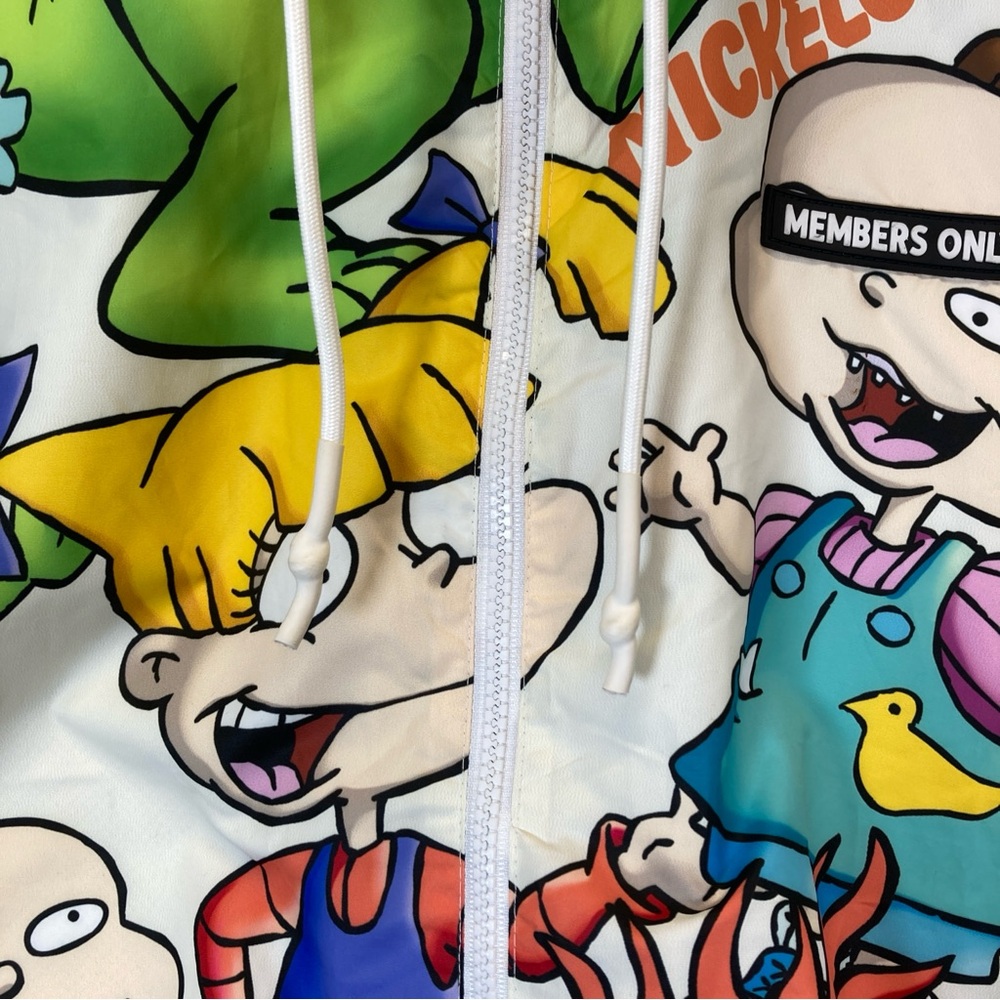 Members Only Rugrats Jacket Mens M Nickelodeon Full Zip Hooded  Cartoon - Picture 13 of 16